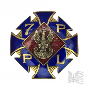 Offiziersabzeichen des 7. Infanterieregiments der Legion Chelm, Mütze A. Panasiuk, Warschau - Kopie