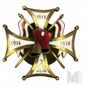 Odznaka 2. Pułk Szwoleżerów Rokitniańskich, Nakrętka A. Panasiuk, Warszawa - Kopia