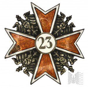 Abzeichen des 23. Grodnoer Lanzenreiterregiments, Mütze Lech Brzozowski, Warschau - Kopie