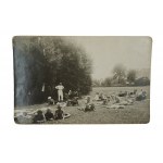 Zestaw 4 fotografii - kolonie harcerskie 1946/47r.