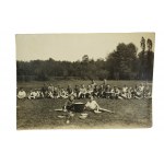 Zestaw 4 fotografii - kolonie harcerskie 1946/47r.