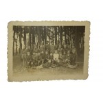 Zestaw 4 fotografii - kolonie harcerskie 1946/47r.