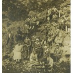 Zestaw 3 zdjęć HARCERKI II RP, Brenna - wycieczka, 1928-1929, [AW]