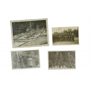 Zestaw 4 fotografii z obozu harcerskiego w Tomicach lipiec 1946r. [3szt.] oraz wycieczki rowerowej zastępu Łazików , maj 1946r. [1szt.], [3]