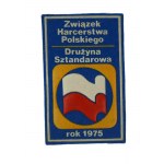 Zestaw 5 pocztówek harcerskich i 1 naszywki, 1975 rok, [3]