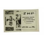 Zestaw 5 pocztówek harcerskich i 1 naszywki, 1975 rok, [3]