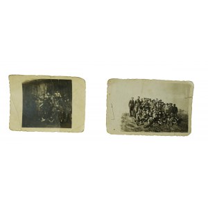 Zestaw 2 zdjęć z harcerzami 26 P.D.H. na wycieczce w Kobelnicy 4.6.48r., [W]