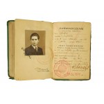 Książeczka służbowa ZHP , 1934 rok, Lwów D.H. im. T. Kościuszki WYDALONY w 1937r. za szerzenie idei komunistycznych, [W]