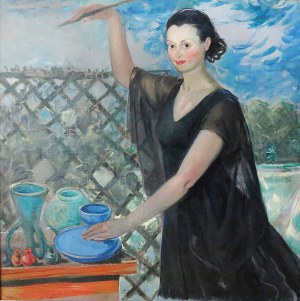 Tadeusz Pruszkowski (1888-1942), Keramická maľba /CARLOTTA BOLOGNA/, cca 1935