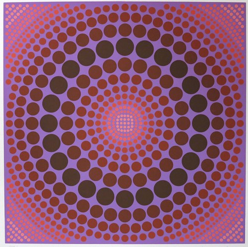 Victor Vasarely (1906-1997), KOEROEK, Z ALBUMU: MOYEN ATTA, 1983