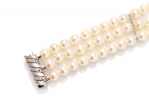 Bracelet en perles 2e moitié du 20e siècle.