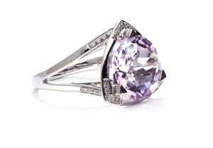 Ring with amethyst and diamonds 'Dream & Love' early 21st century, Mauboussin