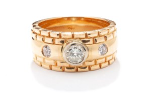 Diamantový prsten 20./20. století.