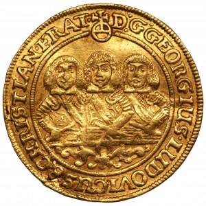 Śląsk - Księstwo Legnicko-Brzesko-Wołowskie - Jerzy, Ludwik i Chrystian - Dukat 1660, Brzeg (Trzej Bracia)