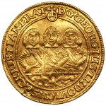 Slezsko - knížectví legnicko-brzesko-wołowskie - Jerzy, Ludwik a Chrystian - Dukát 1660, Brzeg (Tři bratři)