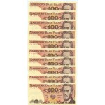 100 złotych 1988 - różne serie - set 89 sztuk