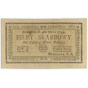 4 złote 1794 - seria (I)(U)