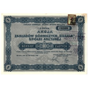 Zakłady Górnicze SILESIA S.A. - 10 złotych 1928 - II. Emisja