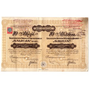 Galicyjskie Towarzystwo Naftowe GALICJA S.A. - 10 x 238 marek polskich 1924