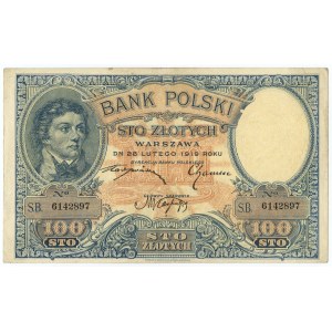 100 złotych 1919 - seria S.B.