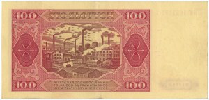 100 zloty 1948 - HW series - ribbed paper