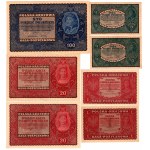1/2 do 5.000 marek polskich 1919 r - zestaw 10 sztuk banknotów