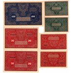 1/2 do 5.000 marek polskich 1919 r - zestaw 10 sztuk banknotów