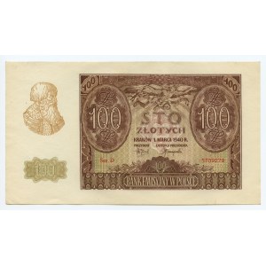100 złotych 1940 - Ser. D 5709279