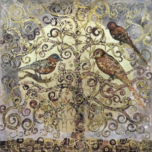 Mariola Swigulska, Chirping in Klimt's tree, 2024