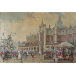 Władysław SERAFIN (1905-1988), Na Rynku Głównym w Krakowie