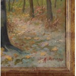 S. MÜLLER (XX w.), Jesień w parku (1940)