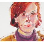 Wlastimil HOFMAN (1881-1970), Portret rudowłosej (1968)