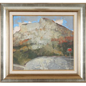Artur PRZEBINDOWSKI (ur. 1967), Górzysty pejzaż z drogą (2001)