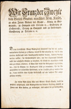 Franz I. (II.), 1, 2 Gulden 1800