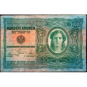 Franz Joseph I., 100 Kronen 1912