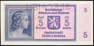 Protectorate of Bohemia and Moravia, 5 Korun 1940