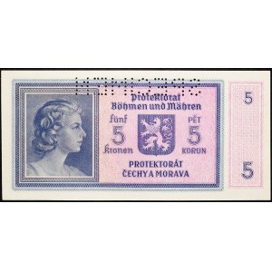 Protectorate of Bohemia and Moravia, 5 Korun 1940