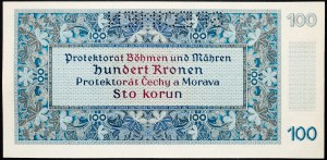 Protektorat Czech i Moraw, 100 Korun 1940 r.