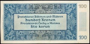 Protectorate of Bohemia and Moravia, 100 Korun 1940