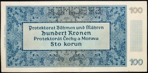 Protektorat Böhmen und Mähren, 100 Korun 1940