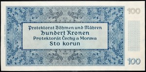 Protectorate of Bohemia and Moravia, 100 Korun 1940