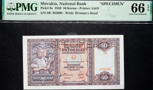 Slovaquie, 50 Korun 1940