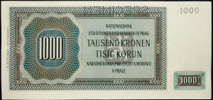 Protectorate of Bohemia and Moravia, 1000 Korun 1942