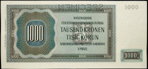 Protectorat de Bohême et de Moravie, 1000 Korun 1942