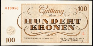 Tschechoslowakei, 100 Kronen 1943