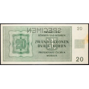 Protectorate of Bohemia and Moravia, 20 Korun 1944
