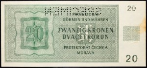 Protettorato di Boemia e Moravia, 20 Corone 1944