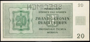 Protectorat de Bohême et de Moravie, 20 Korun 1944