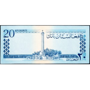 Afghanistan, 20 Afghanis 1961