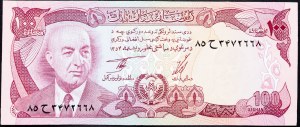 Afghánistán, 100 Afghánců 1973